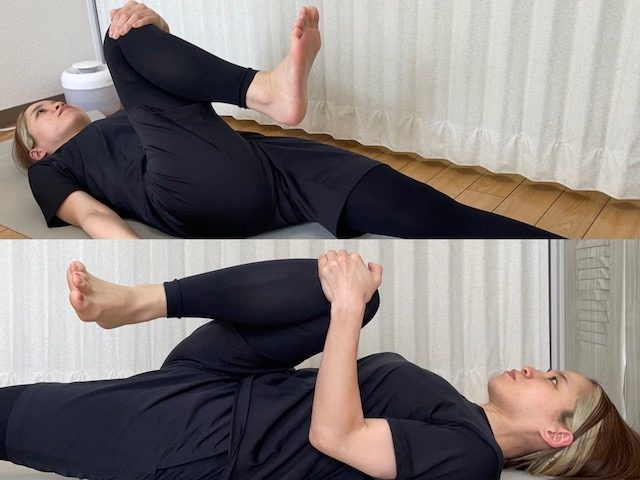 お尻、大臀筋のストレッチ