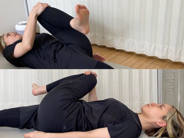 お尻、大臀筋のストレッチ