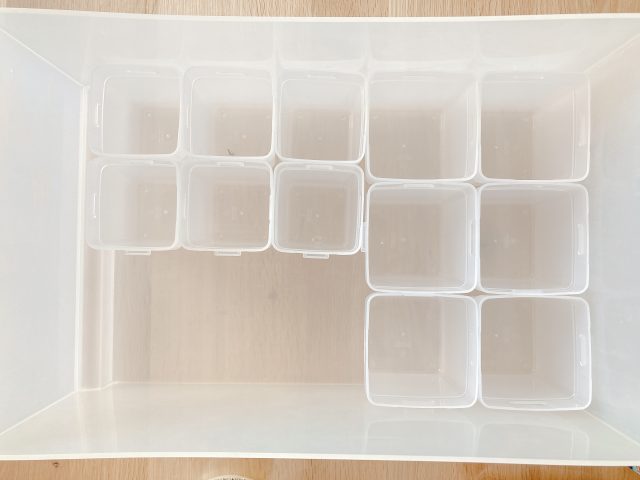 100均「くつした整理カップ