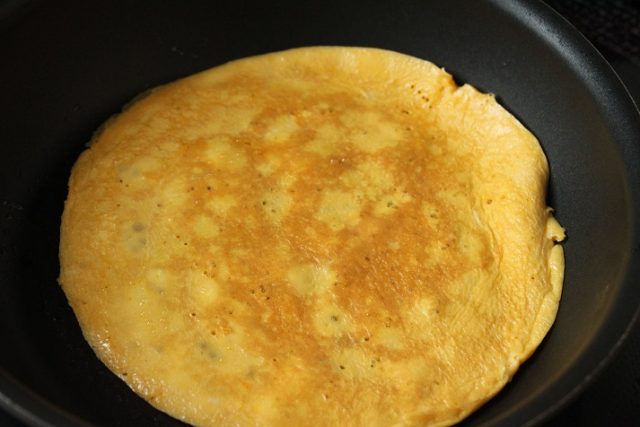 マヨ醤油の薄焼き卵