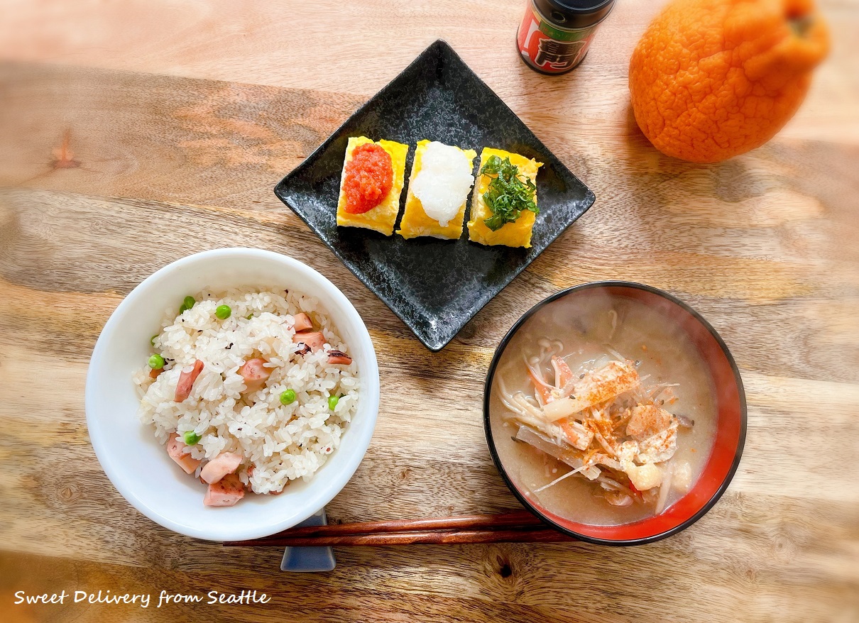一汁一菜の朝ごはん