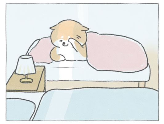 【四コマ漫画】vol.29「こっそり」｜おはよう！おしばと愉快な仲間たち