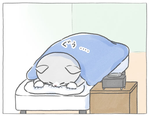 【四コマ漫画】vol.34「二度寝」｜おはよう！おしばと愉快な仲間たち
