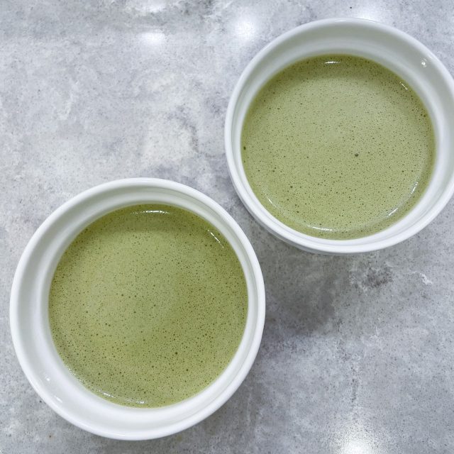 抹茶ケーキの生地