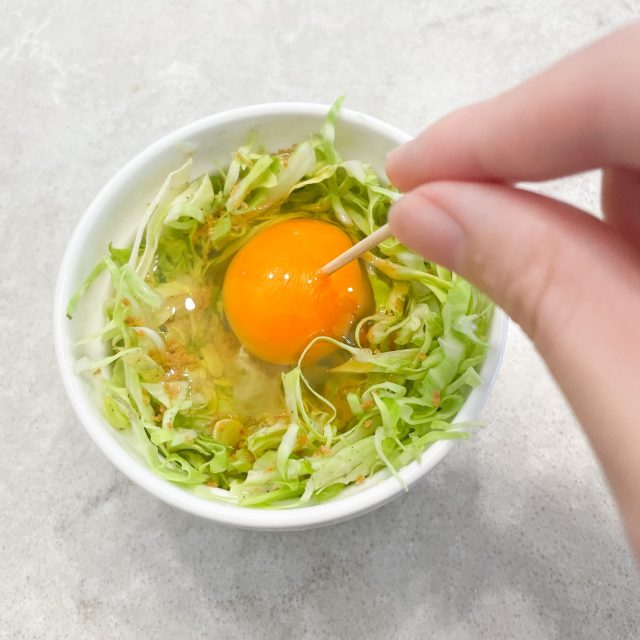 キャベツと卵