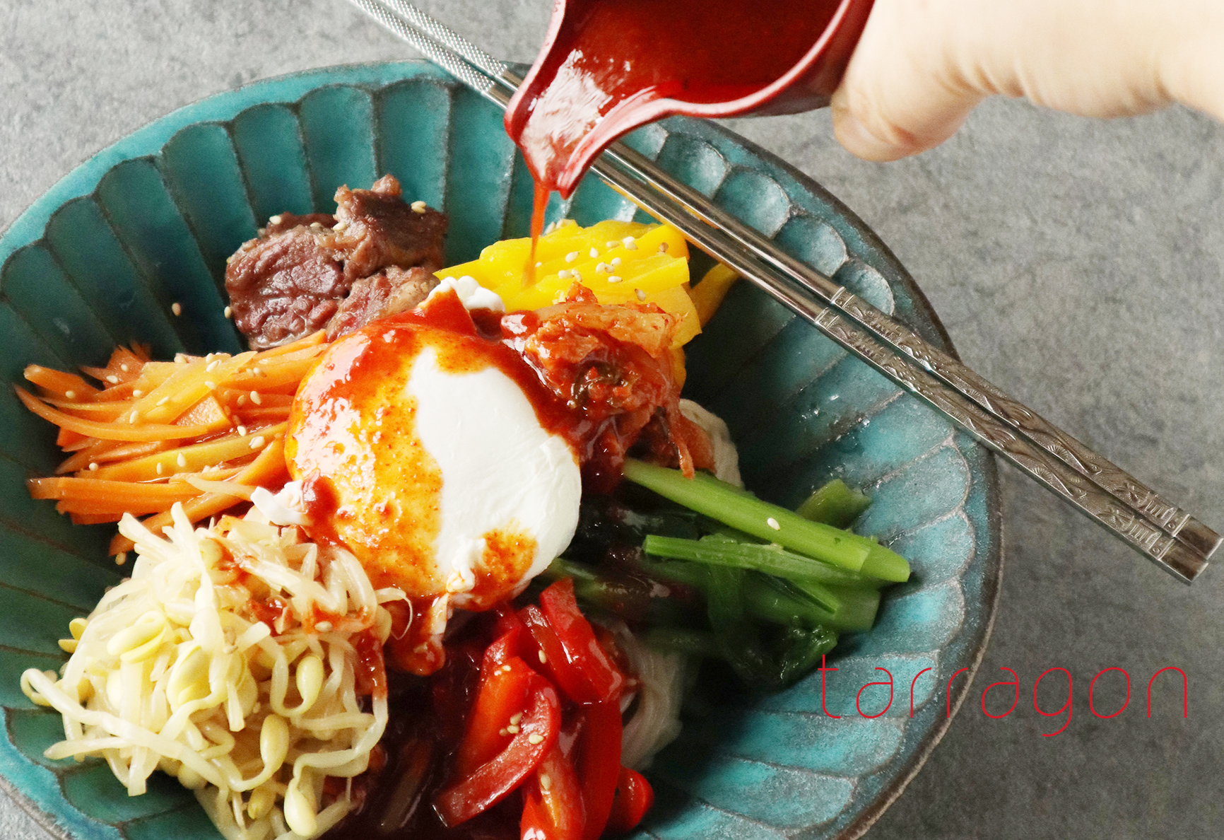 あっという間に韓国気分！簡単「ビビン麺風そうめん」