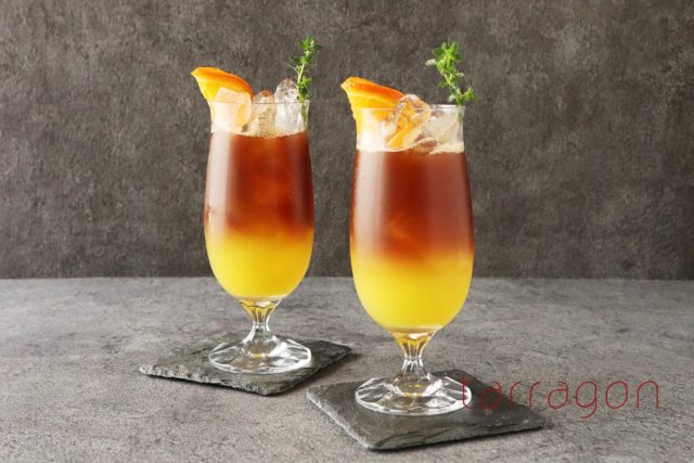 ジュースを混ぜるだけ!フルーティーでさわやか♪簡単「オレンジアイスコーヒー」