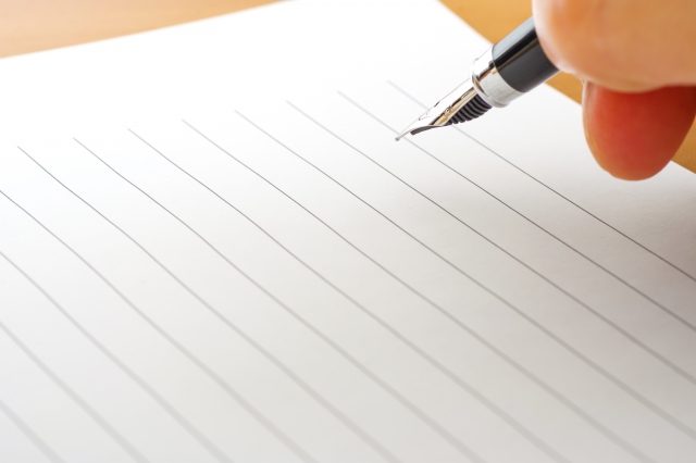 手紙を書く