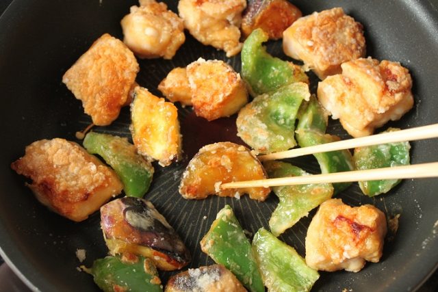鶏と夏野菜の唐揚げ