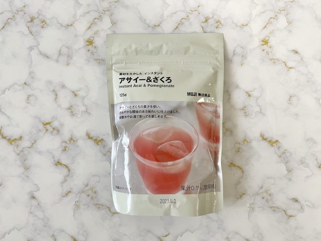 素材を生かしたインスタントアサイー＆ざくろ