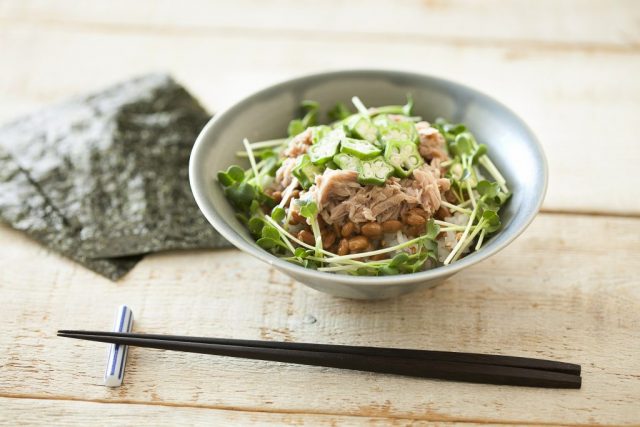 ツナ納豆ご飯