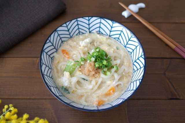 かきたま明太あんかけうどん