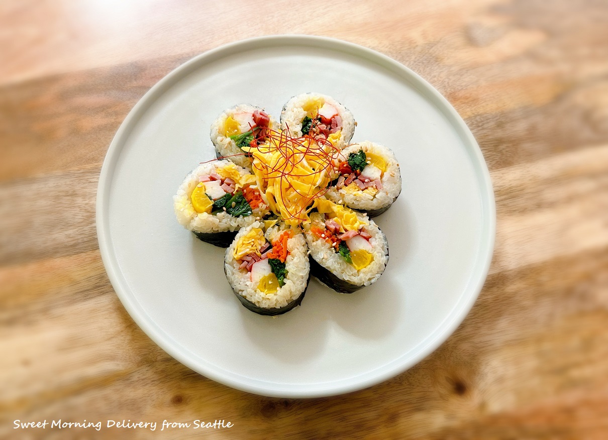ささっとおしゃれキンパの朝ごはん