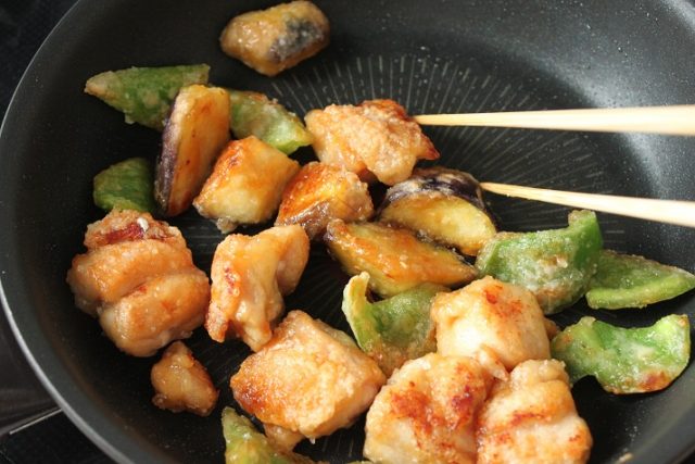 鶏と夏野菜の唐揚げ