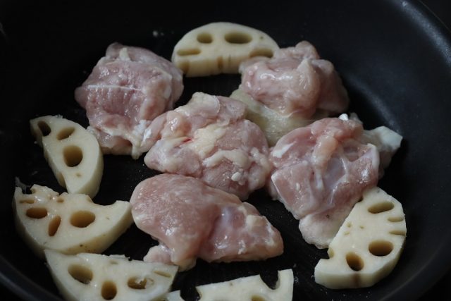 れんこんと鶏肉