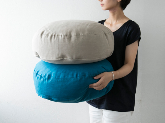 FIBER ART STUDIO/リネンクッションチェア ラウンド