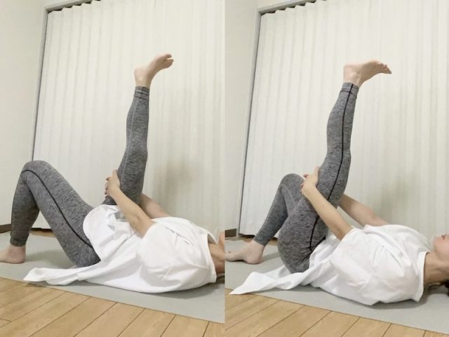 太ももストレッチ