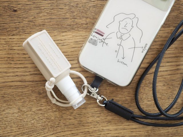 牛革 2way スマホストラップ