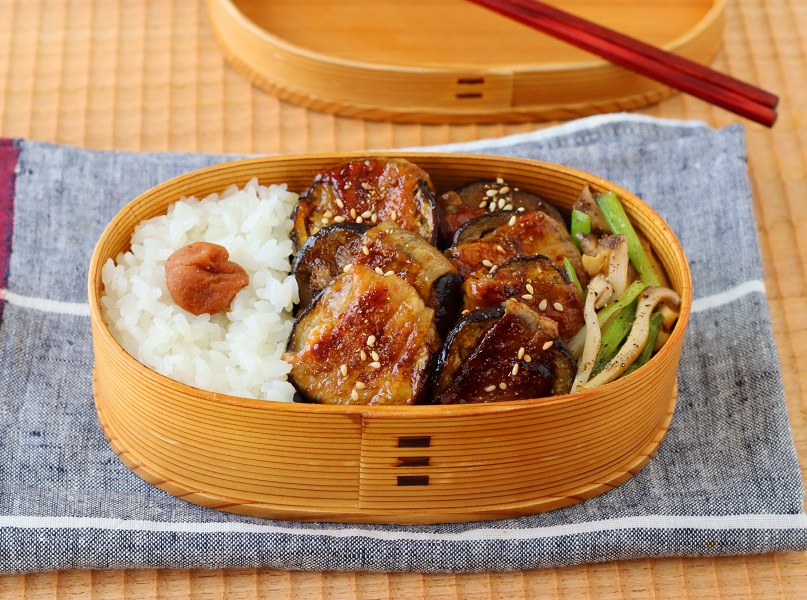 お肉少量で簡単！「なすの豚巻き」「エリンギとねぎのこしょう炒め」2品弁当