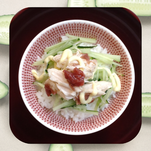 鶏ささみ梅マヨ丼