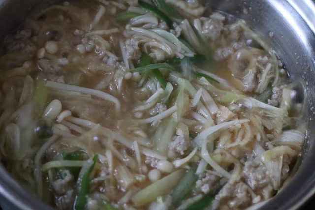 「切干大根とえのきのラーメン風」