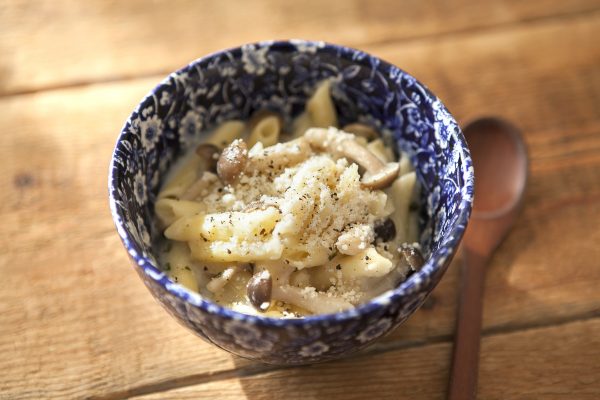 きのこのスープパスタ