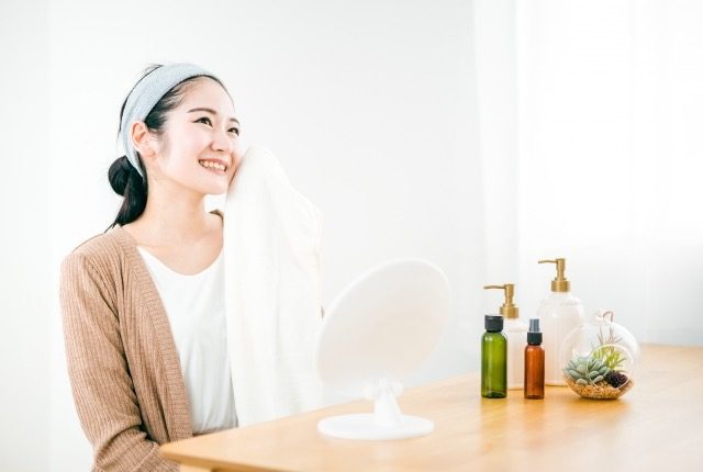 洗顔後のスキンケア