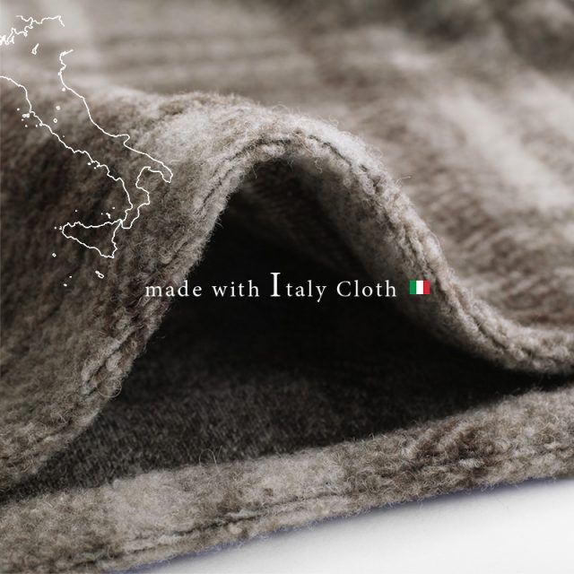 「イタリアンエアリー ふんわり軽やかコート」の生地
