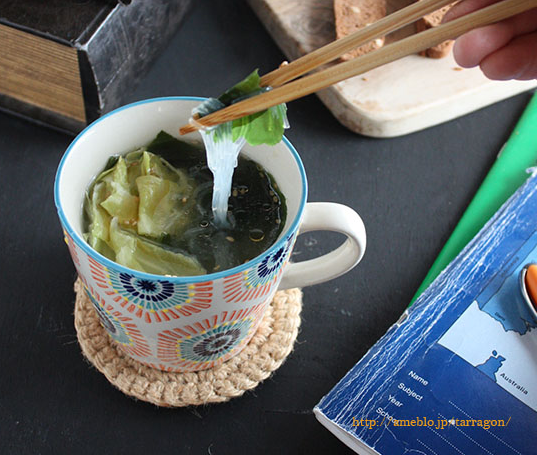春雨とわかめのスープ