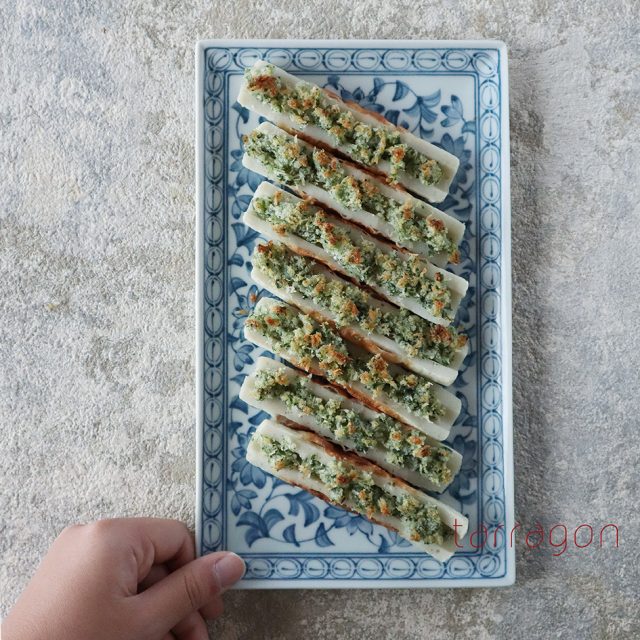 ちくわのカリカリパン粉焼き