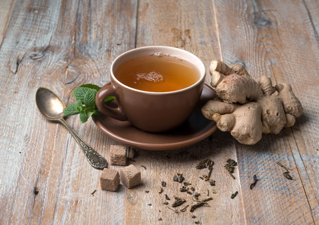 ホットのお茶