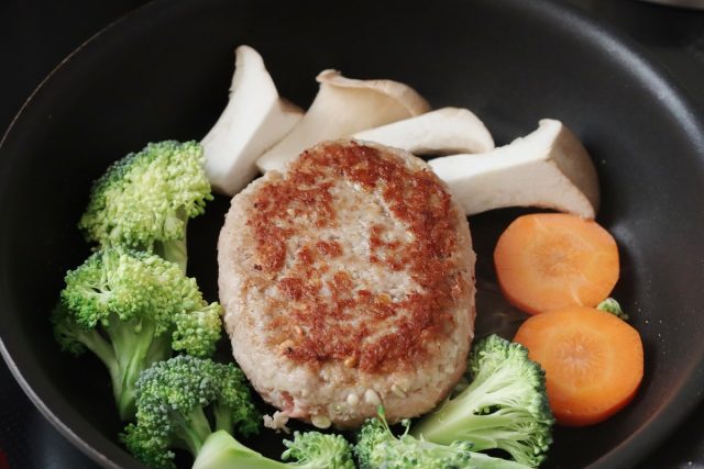 えのき入り照り焼きハンバーグ