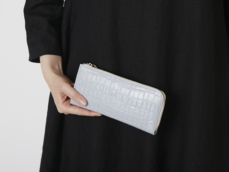 POMTATA/LWGクロコ L-Zip LONG WALLET
