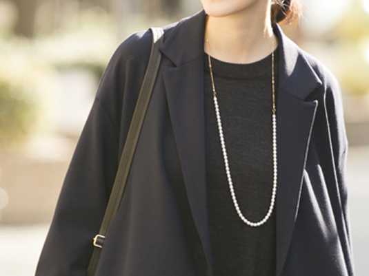 1本で2つの表情！パールなのに毎日使える「two way pearl necklace」