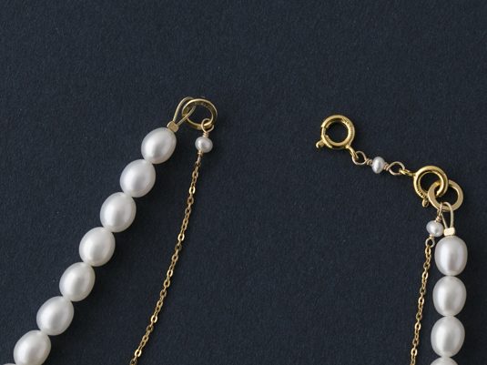 misa/two way pearl necklace