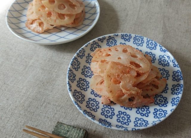 れんこんの明太バター炒め