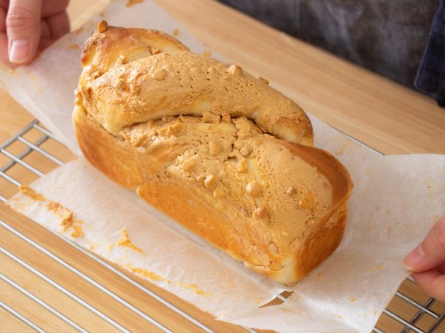 ピーナッツバターのミニ食パン