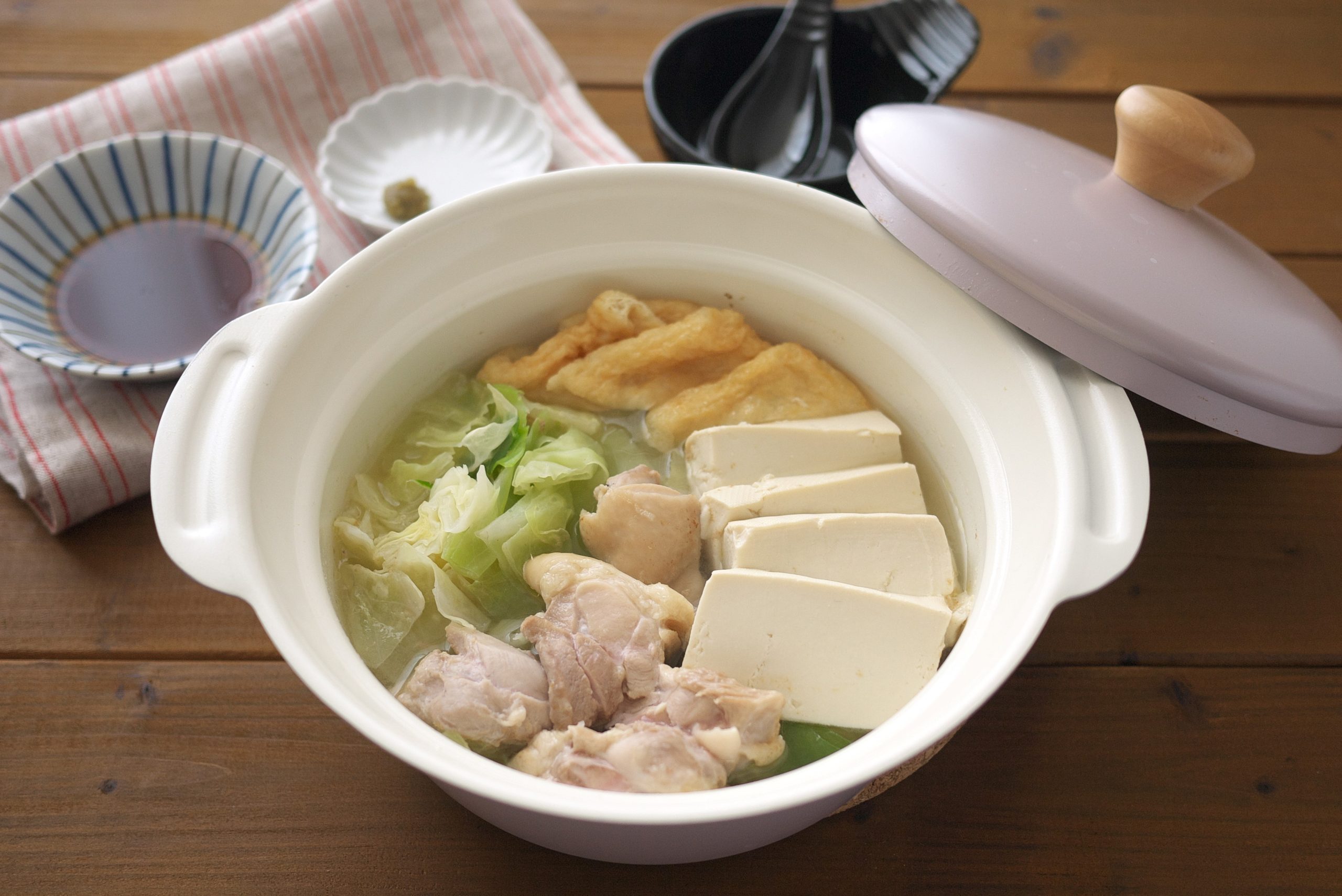1人分が簡単！少ない材料でタンパク質たっぷり「水炊き風」