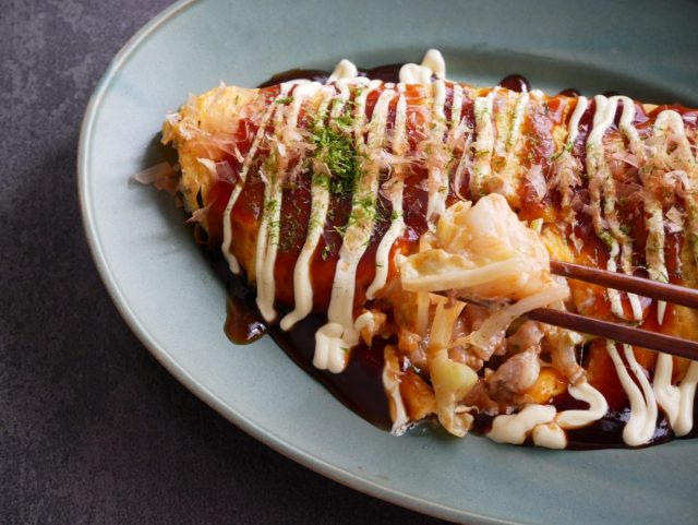 餅チーズとんぺい焼き