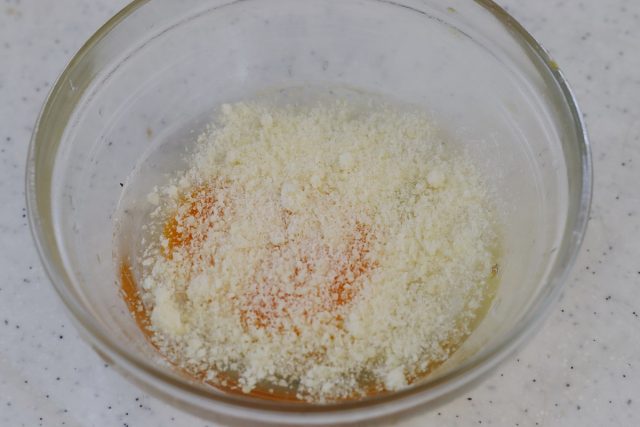 レンジ大葉チーズ卵