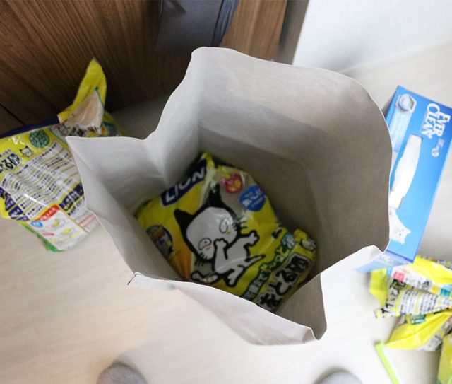 ボンモマン「目隠しできる 紙製 収納ケース」