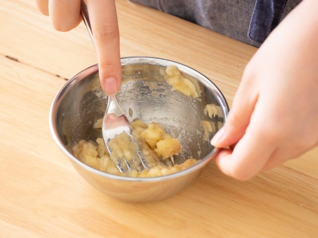 バナナをつぶす