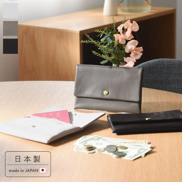 Neutral Gray 日本製 ホースレザー ハスキー ポーチウォレット