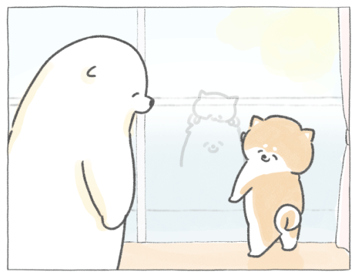 【四コマ漫画】vol.58「結露イラスト」｜おはよう！おしばと愉快な仲間たち