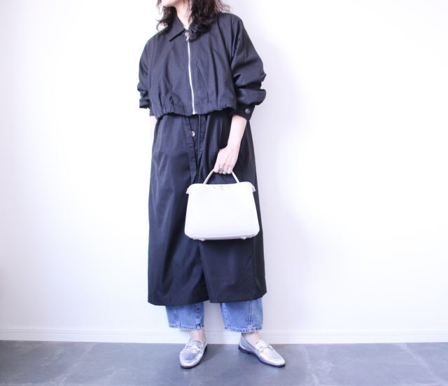 ZARA「シルバーのローファー」着回し