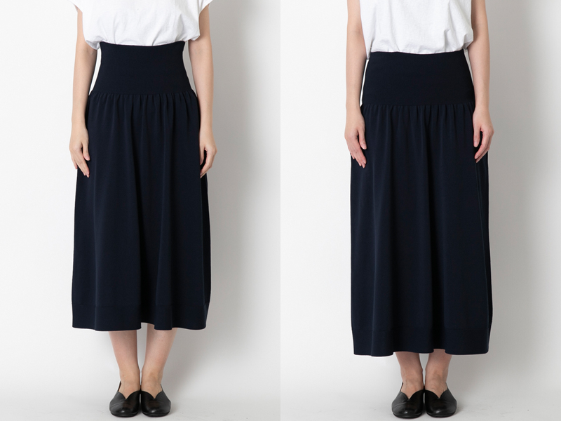 226 3129 5000/226 のびるニットロングスカート