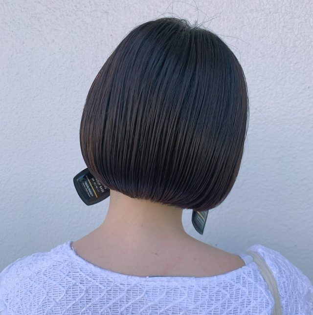 「暗め×暖色」のヘアカラー