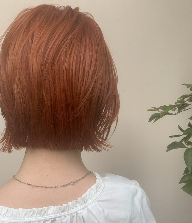 「明るめ×暖色」のヘアカラー