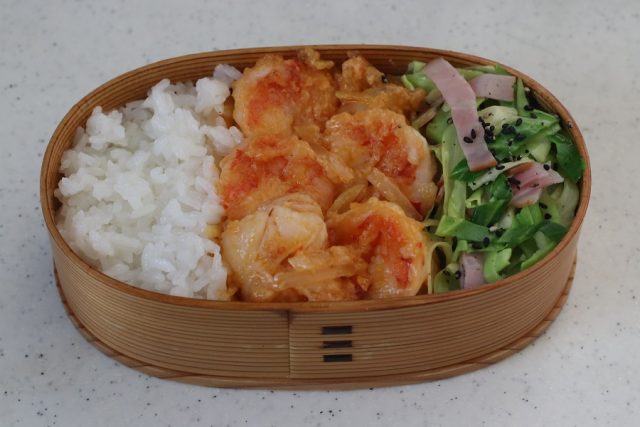 2品弁当の詰め方