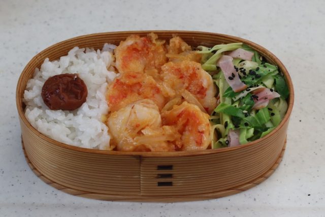 2品弁当の詰め方